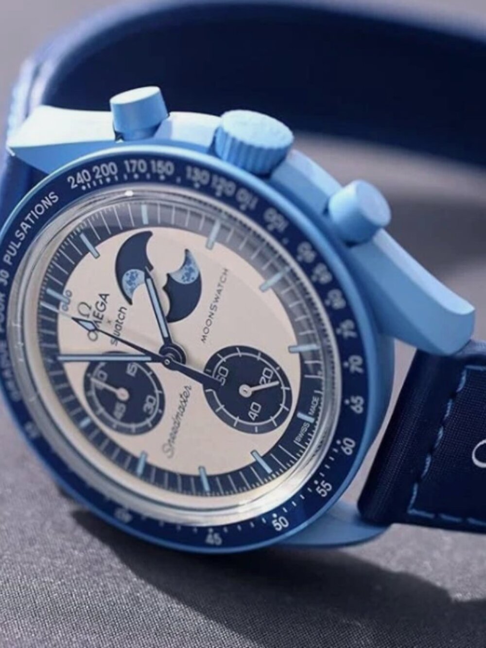 Swatch x OMEGA Mission to The Super Blue Moonphase Blue SO33N700